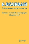 Cover: Espaces Vectoriels Topologiques - Springer