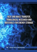 Cover: Heat and Mass Transfer, Tribological Research and Materials for Energy Storage - Trans Tech Publications Ltd