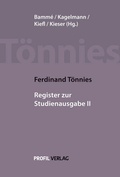 Cover: Ferdinand T&ouml;nnies: Register zur Studienausgabe II - Profil Verlag