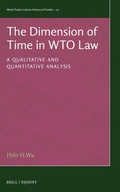 Cover: The Dimension of Time in WTO Law - Martinus Nijhoff