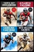 Cover: NFL Fun Facts - NFC South Bundle - 4000+ Fun Facts (Trivia Ape NFL Team Series, #100) - Trivia Ape
