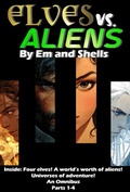 Cover: Elves vs. Aliens Omnibus 1-4 - Freyja Press