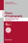 Cover: Theory of Cryptography - Springer