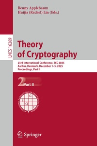 Enlarge image Cover: Theory of Cryptography - Springer