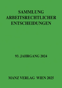 Enlarge image Cover: Sammlung arbeitsrechtlicher Entscheidungen - Manz