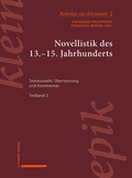 Cover: Novellistik des 13.-15. Jahrhunderts - Schwabe Verlag GmbH
