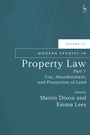 Cover: Modern Studies in Property Law, Volume 13, Part 1 - Hart Publishing