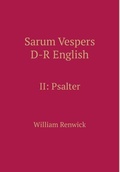 Cover: Sarum Vespers D-R English II - Gregorian Institute of Canada
