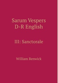 Enlarge image Cover: Sarum Vespers D-R English III - Gregorian Institute of Canada