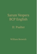 Cover: Sarum Vespers BCP English II - Gregorian Institute of Canada