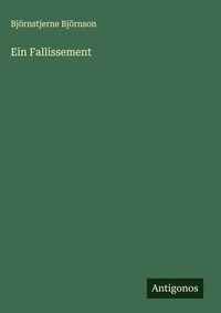 Enlarge image Cover: Ein Fallissement - Antigonos Verlag