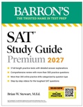 Cover: SAT Study Guide Premium, 2027: 3 Practice Tests + Comprehensive Review + Online Practice and Video Lessons - Kaplan Publishing