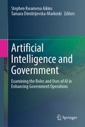 Cover: Artificial Intelligence and Government - Springer