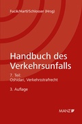 Cover: Handbuch des Verkehrsunfalls Verkehrsstrafrecht - Manz