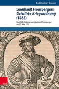 Cover: Leonhardt Fronspergers Geistliche Kriegsordnung (1565) - Vandenhoeck & Ruprecht
