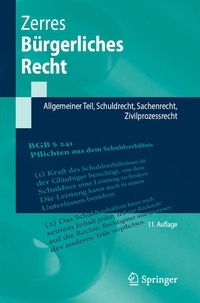 Enlarge image Cover: Bürgerliches Recht - Springer