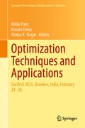 Cover: Optimization Techniques and Applications - Springer
