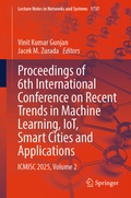 Cover: Proceedings of 6th International Conference on Recent Trends in Machine Learning, IoT, Smart Cities and Applications - Springer