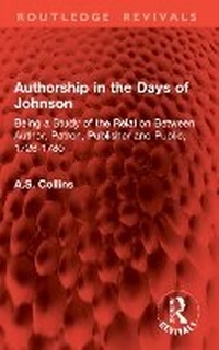 Abbildung von: Authorship in the Days of Johnson - Routledge