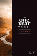 Cover: The One Year Bible for Men, KJV - Tyndale House Publishers