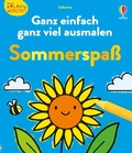 Cover: Kleine Kreativ-Werkstatt - Ganz einfach ganz viel ausmalen: Sommerspa&szlig; - Usborne