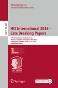 Cover: HCI International 2025 - Late Breaking Papers - Springer