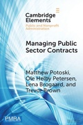 Cover: Managing Public Sector Contracts - Cambridge University Press