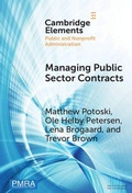 Cover: Managing Public Sector Contracts - Cambridge University Press