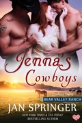 Cover: Jenna's Cowboys (Cowboys Online, #9) - Spunky Girl Publishing