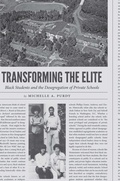 Cover: Transforming the Elite - The University of North Carolina Press