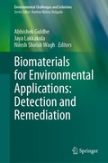 Cover: Biomaterials for Environmental Applications: Detection and Remediation - Springer