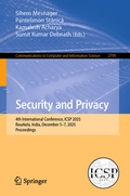 Cover: Security and Privacy - Springer