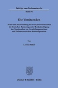 Cover: Die Vorsitzenden - Duncker & Humblot