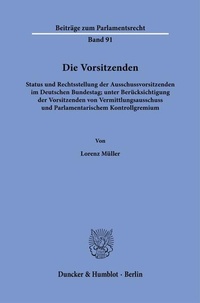 Enlarge image Cover: Die Vorsitzenden - Duncker & Humblot