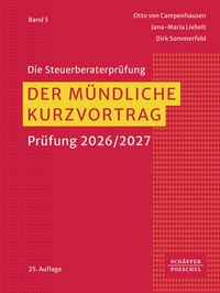 Enlarge image Cover: Der mündliche Kurzvortrag - Schäffer-Poeschel