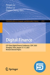 Enlarge image Cover: Digital Finance - Springer