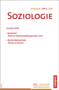 Cover: Soziologie 1/2026 - Campus