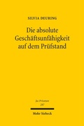 Bild: Die absolute Geschäftsunfähigkeit auf dem Prüfstand - Mohr Siebeck