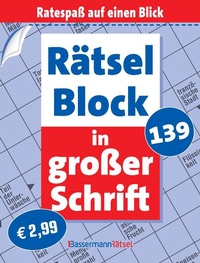 Bild vergrößern Bild: Rätselblock in großer Schrift 139 (5 Exemplare à 2,99 ?) - Bassermann