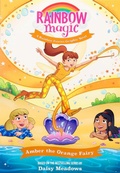 Cover: Rainbow Magic Rainbow Fairies #2: Amber the Orange Fairy Graphic Novel - Silver Dolphin Books