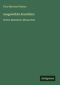 Cover: Ausgewaehlte Komoedien - Antigonos Verlag