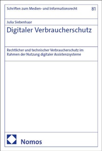Abbildung von: Digitaler Verbraucherschutz - Nomos