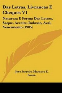 Abbildung von: Das Letras, Livrancas E Cheques V1 - Kessinger Publishing