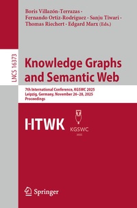 Enlarge image Cover: Knowledge Graphs and Semantic Web - Springer