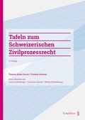 Cover: Tafeln zum Schweizerischen Zivilprozessrecht - Schulthess Juristische Medien