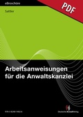 Bild: Arbeitsanweisungen f&uuml;r die Anwaltskanzlei - eBrosch&uuml;re (PDF) - Deutscher Anwaltverlag