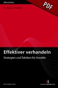 Bild: Effektiver verhandeln - Strategien und Taktiken f&uuml;r Anw&auml;lte - eBrosch&uuml;re (pdf) - Deutscher Anwaltverlag