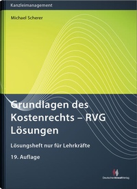 Bild: Grundlagen des Kostenrechts - RVG Lösungen - Deutscher Anwaltverlag