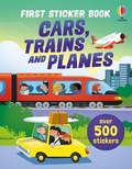 Cover: First Sticker Book Cars, Trains and Planes - Usborne Publishing Ltd