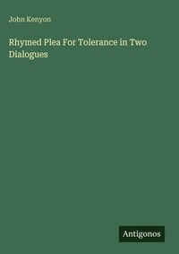 Enlarge image Cover: Rhymed Plea For Tolerance in Two Dialogues - Antigonos Verlag